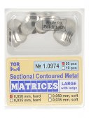 Matrice sekční profilované WITH LEDGE - LARGE - 0.050mm (Hard)