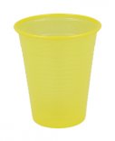 Plastové kelímky / pohárky (100ks/bal) - ŽLUTÉ