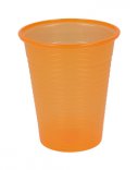 Plastové kelímky / pohárky (100ks/bal)  - ORANŽOVÉ