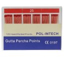 Guttaperčové čepy DiaDent standard konicita .02 - vel. 025 (DR.1504.25)