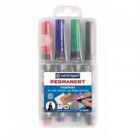 Popisovač permanentní - sada 4 barev - tlustý (2,5mm)