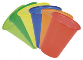 Plastové kelímky / pohárky (100ks/bal) - různé barvy 